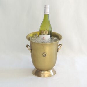WINE COOLER FLEUR BRASS NEW