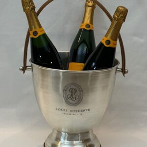 WINE COOLER LOUIS ENGLISH WITH TAN HANDLE (SRT-721/TAN)