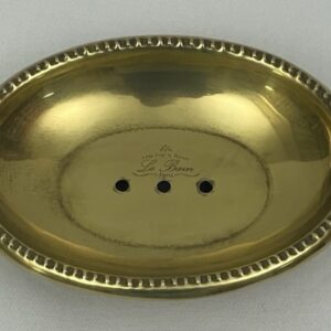 SOAP DISH BEADED ROYAL ANT. BRASS