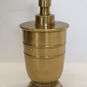 SOAP DISPENSER BEADED BRASS