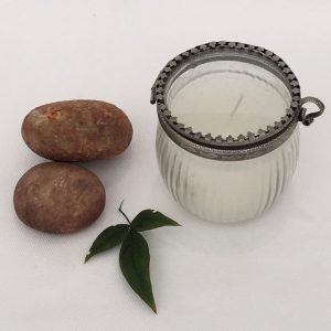 CANDLE JAR GLASS GREEK ROUND (ST-95)