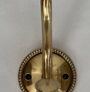 HOOK ROUND BEADED BRASS