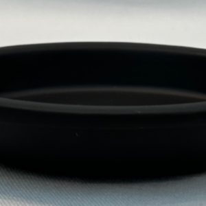 SOAP DISH OVAL CLASSIC WITH TRAY MATT BLACK (3066/BK)