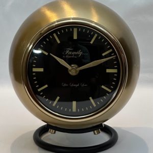 CLOCK XL CLASSIC ANTIQUE BRASS & MATT BLACK (61-545-20)