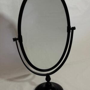 MIRROR DRESSING TABLE OVAL MATT BLACK (73-251-B)