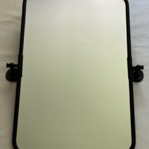 MIRROR RECTANGULAR SWIVEL MATT BLACK