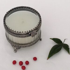 CANDLE JAR GLASS GREEK MEDIUM