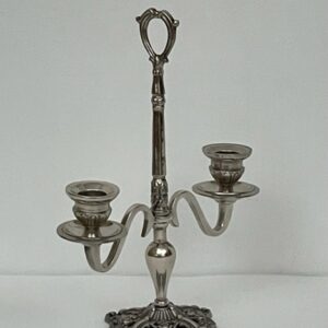 candlestick 2 arm antique