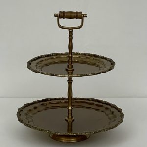 PATISSERIE 2 TIER TREASURE BRASS (19430)