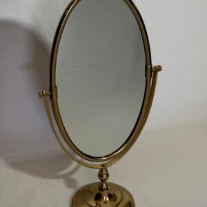 MIRROR DRESSING TABLE OVAL ANTIQUE BRASS (73-251-AB)
