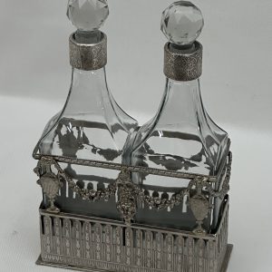 BOTTLE SET IN STAND ITALIAN (N156)