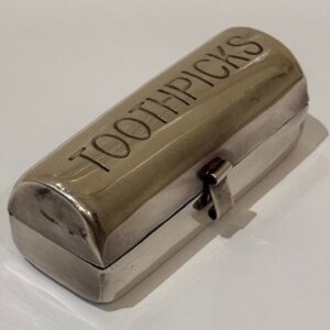 TOOTHPICK HOLDER KINGS PEWTER (33003)