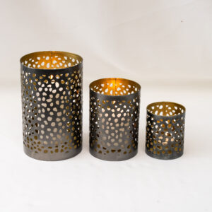 LANTERNS CHEETAH - SET OF 3 (S-9166ABC)