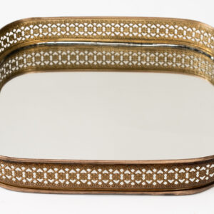 MIRROR TRAY SQUARE FRENCH M (S-9652A)