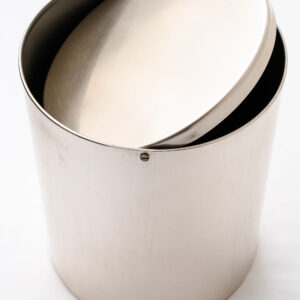 WASTE BIN CLASSIC WITH LID A/PEWTER (10662/AS)